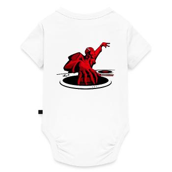 Diskjockey - Baby Premium Kurzarmbody - Weiß - Hinten