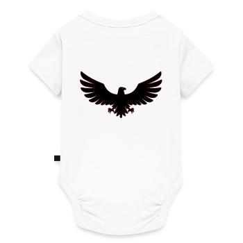Aigle Aigle oiseau faucon faucon symbole art - Body à manches courtes Premium Bébé - blanc - Dos