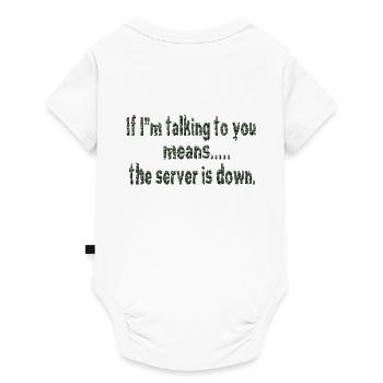 Hacking Hacking Hacker Hacker Computer Cybersicherheit - Baby Premium Kurzarmbody - Weiß - Hinten