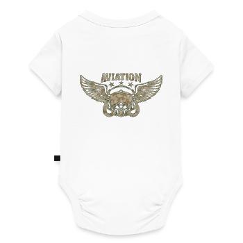 Army aviation - Baby Premium short-sleeve bodysuit - white - Back