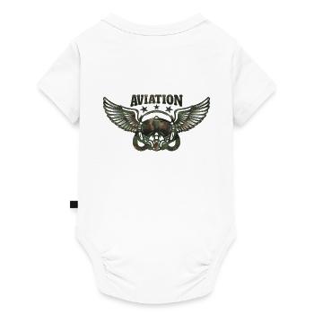 Army aviation - Baby Premium short-sleeve bodysuit - white - Back