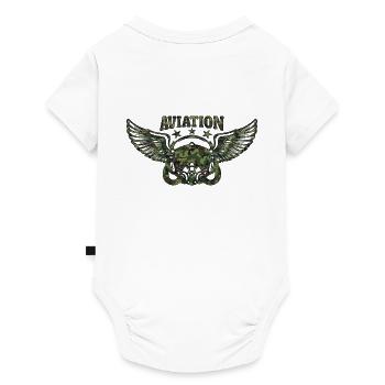 Army aviation - Baby Premium short-sleeve bodysuit - white - Back