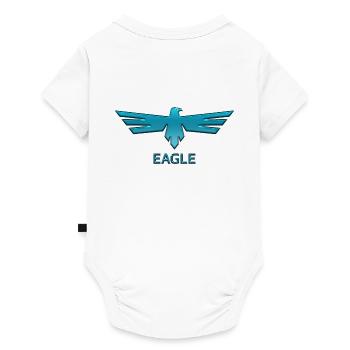 Eagles Eagle Eagle bird falcon hawk - Baby Premium short-sleeve bodysuit - white - Back