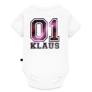nom Klaus - Body à manches courtes Premium Bébé - blanc - Dos