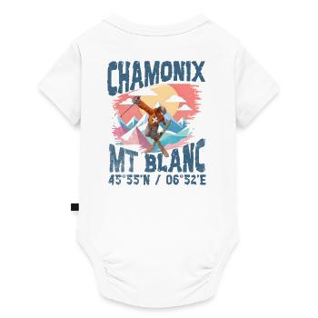 Chamonix freestyle blc - Baby Premium short-sleeve bodysuit - white - Back