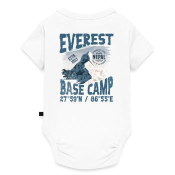 Everest Base Camp Nepal Copy - Baby Premium short-sleeve bodysuit - white - Back