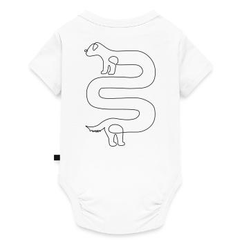 Dachshund // Wiener dog - Baby Premium short-sleeve bodysuit - white - Back