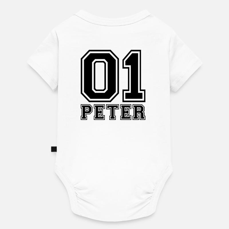 Peter - Name - Baby Premium short-sleeve bodysuit - white