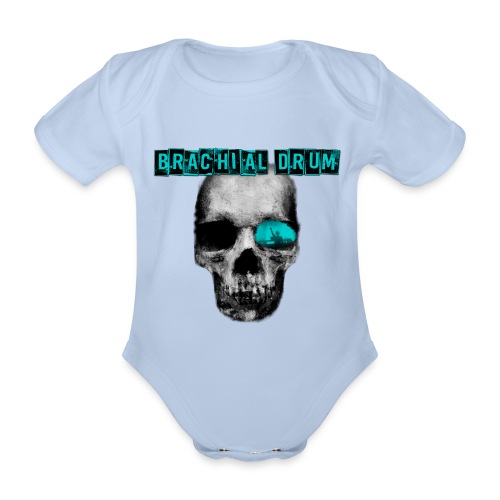 Brachial Drum Logo / D&B - Baby Bio-Kurzarm-Body