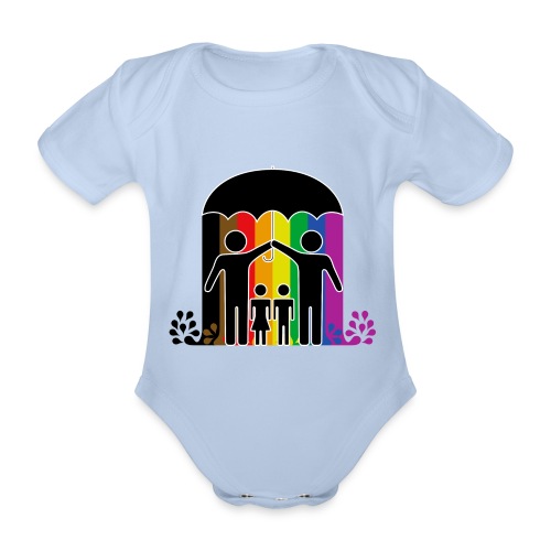 Pride umbrella 3 - Ekologisk kortärmad babybody
