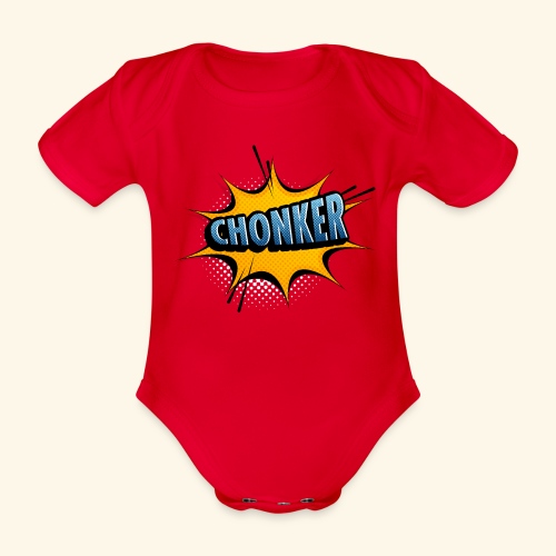 Chonker Comic Theme - Baby Bio-Kurzarm-Body