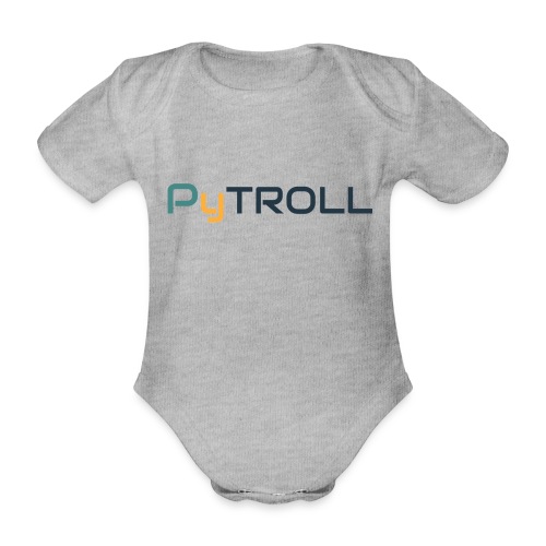pytroll1retrolight path - Organic Short-sleeved Baby Bodysuit