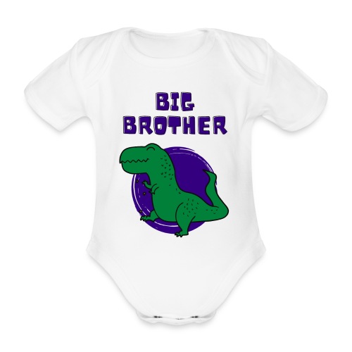 Gave til storebror - Big brother - Økologisk kortermet baby-body