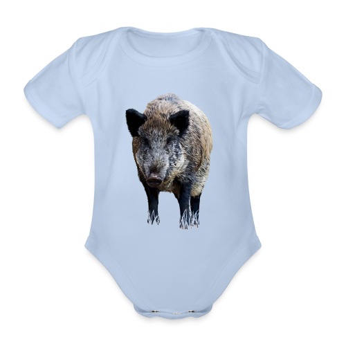 Wildschwein - Baby Bio-Kurzarm-Body