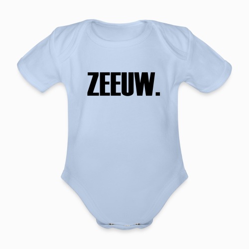 ZEEUW - Lekker Zeeuws - Baby bio-rompertje met korte mouwen