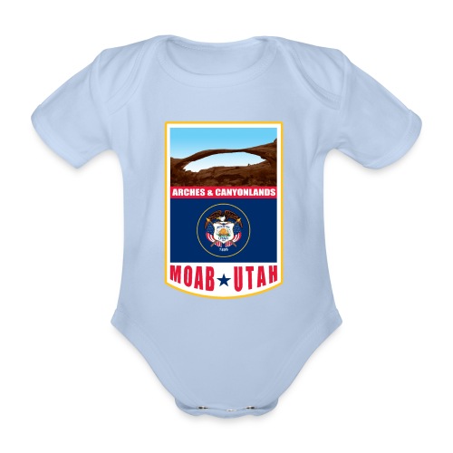 Utah - Moab, Arches & Canyonlands - Organic Short-sleeved Baby Bodysuit