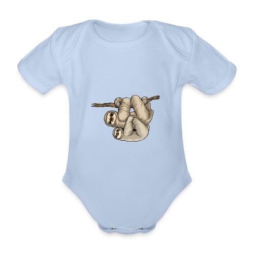 Kunterli Loves Sloths - #KUN-SLO-08 - Cute - Organic Short-sleeved Baby Bodysuit