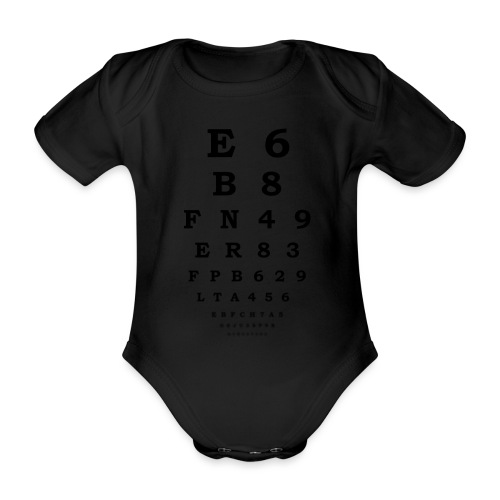Sehtest - Baby Bio-Kurzarm-Body