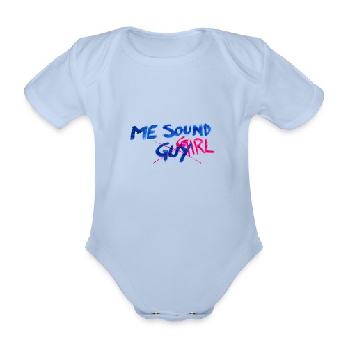 me = sound girl - Organic Short-sleeved Baby Bodysuit
