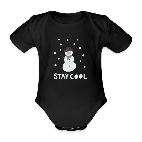 Snowman - Stay cool - Ekologisk kortärmad babybody
