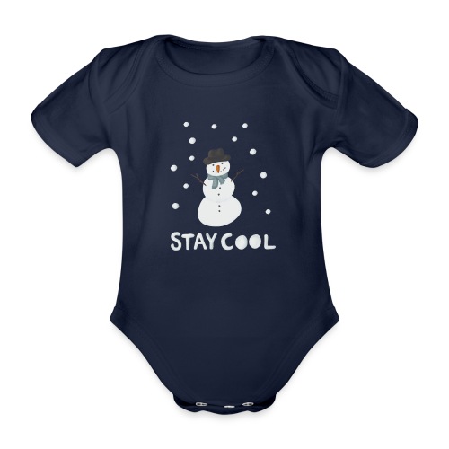 Snowman - Stay cool - Ekologisk kortärmad babybody