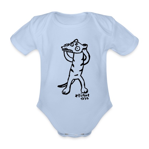 Hellblau Beutelwolf Kinder T-Shirts - Baby Bio-Kurzarm-Body