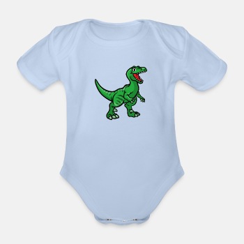 T-Rex - Økologisk kortermet babybody