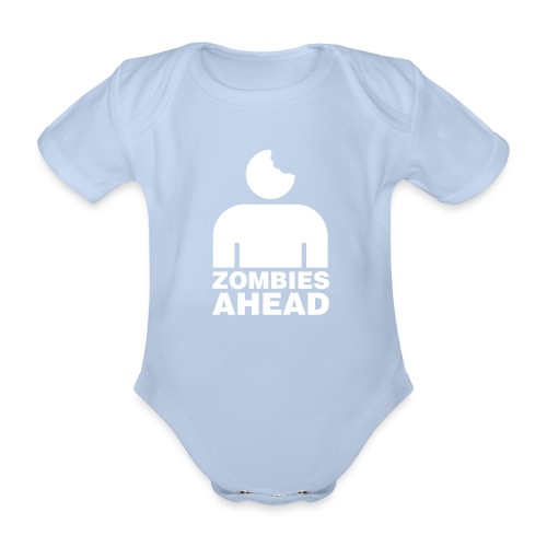 Zombies Ahead - Ekologisk kortärmad babybody
