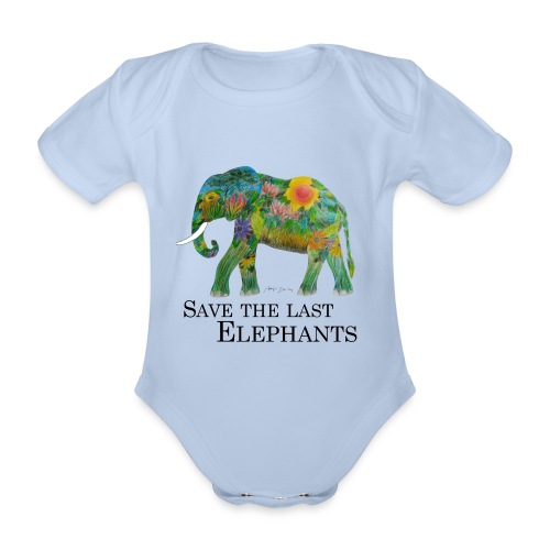 Save The Last Elephants - Baby Bio-Kurzarm-Body