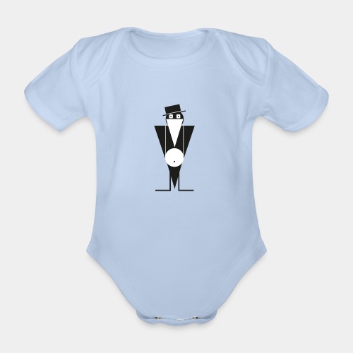 jazz bird - Organic Short-sleeved Baby Bodysuit