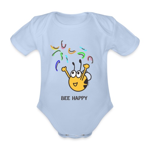BEE HAPPY - Baby Bio-Kurzarm-Body