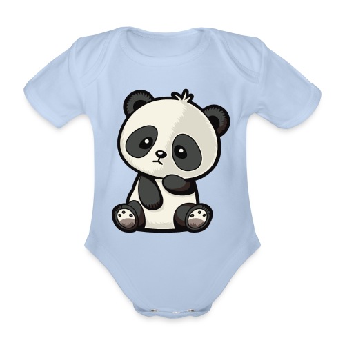 Panda - Baby Bio-Kurzarm-Body