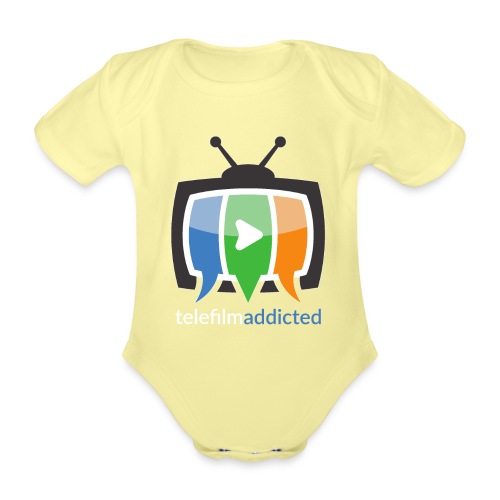 Logo Telefilm Addicted - Body ecologico per neonato a manica corta