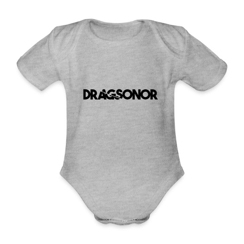 DRAGSONOR black - Organic Short-sleeved Baby Bodysuit