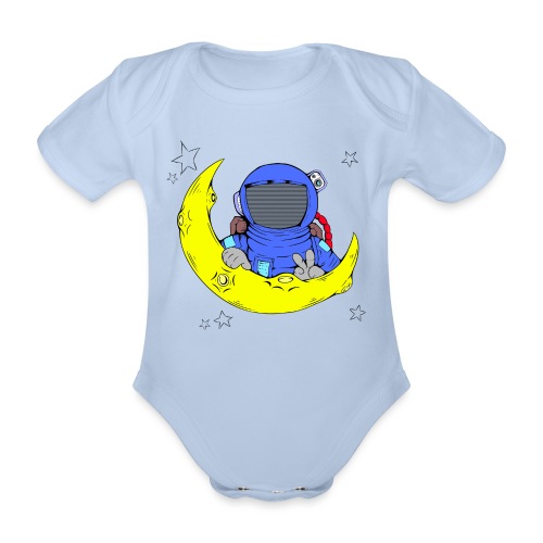 astronaut - Organic Short-sleeved Baby Bodysuit
