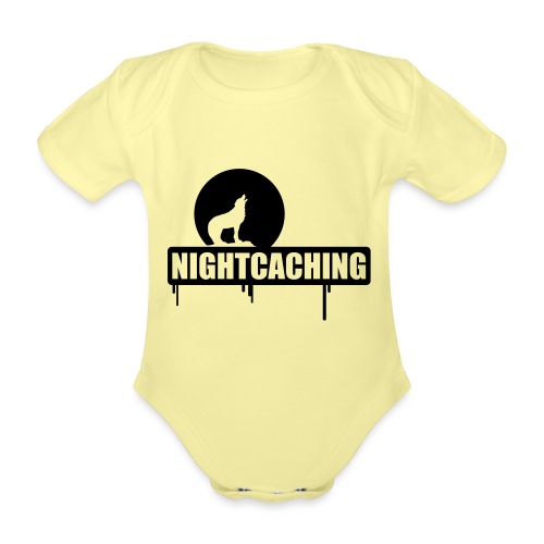nightcaching / 1 color - Baby Bio-Kurzarm-Body
