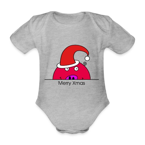 Happy Rosanna - Merry Xmas - Organic Short-sleeved Baby Bodysuit