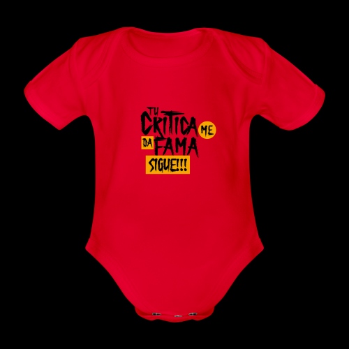 CRITICA - Body orgánico de manga corta para bebé