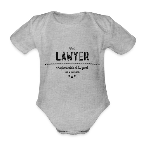 Bester Anwalt - wie ein Superheld - Baby Bio-Kurzarm-Body