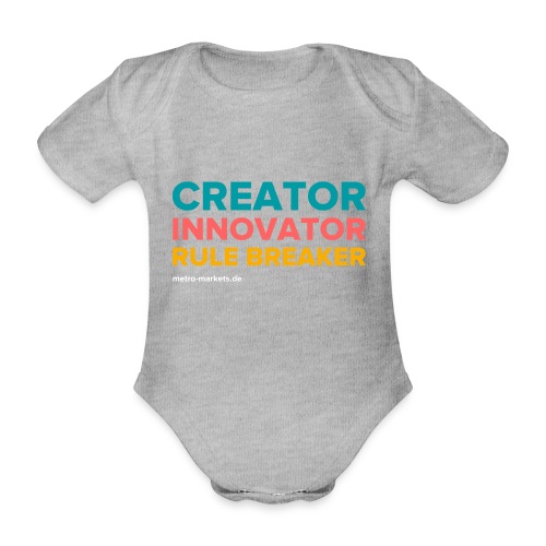 CreatorInnovatorRuleBreaker - Organic Short-sleeved Baby Bodysuit