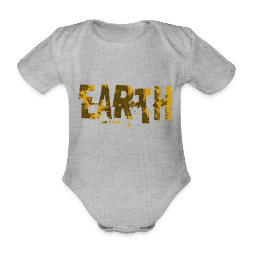Earth my love - Baby bio-rompertje met korte mouwen