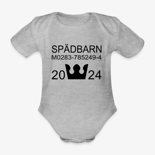 Spädbarn 2024 - Ekologisk kortärmad babybody