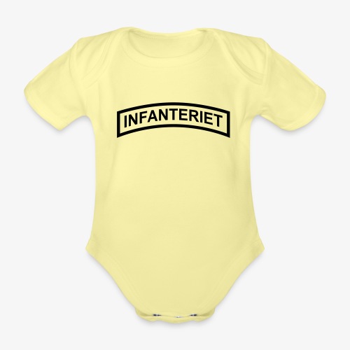 INFANTERIET enfärgad - Ekologisk kortärmad babybody