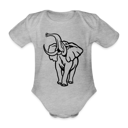 Afrika-Elefant I Bulle - Baby Bio-Kurzarm-Body