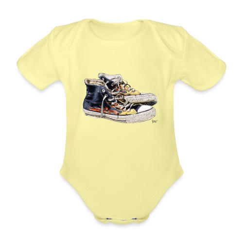 Bronko55 No.47 – Sneaker - Baby Bio-Kurzarm-Body