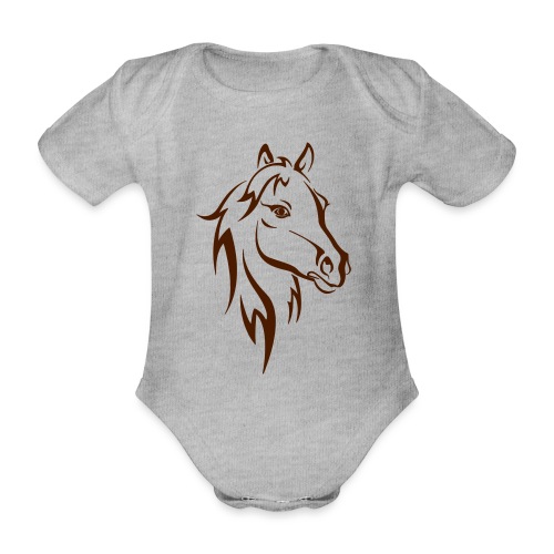 Vorschau: Horse - Baby Bio-Kurzarm-Body
