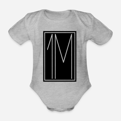 1M/One MVMNT Logo schwarz - Baby Bio-Kurzarm-Body