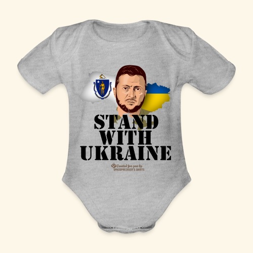 Massachusetts Ukraine - Baby Bio-Kurzarm-Body