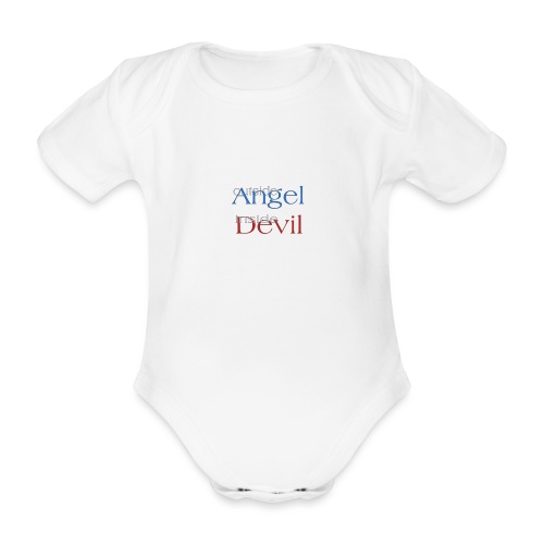 Angelo o Diavolo? - Body ecologico per neonato a manica corta