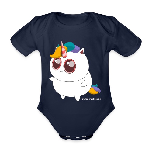 MM Unicorn - Organic Short-sleeved Baby Bodysuit